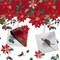 Red Curtains 63 Inch Length for Bedroom 2 Panels Poinsettia Christmas Light Blocking Winter Insulated Thermal Holiday Xmas Decorations Indoor Home Decor Green Fairy Curtains for Living Room Dining